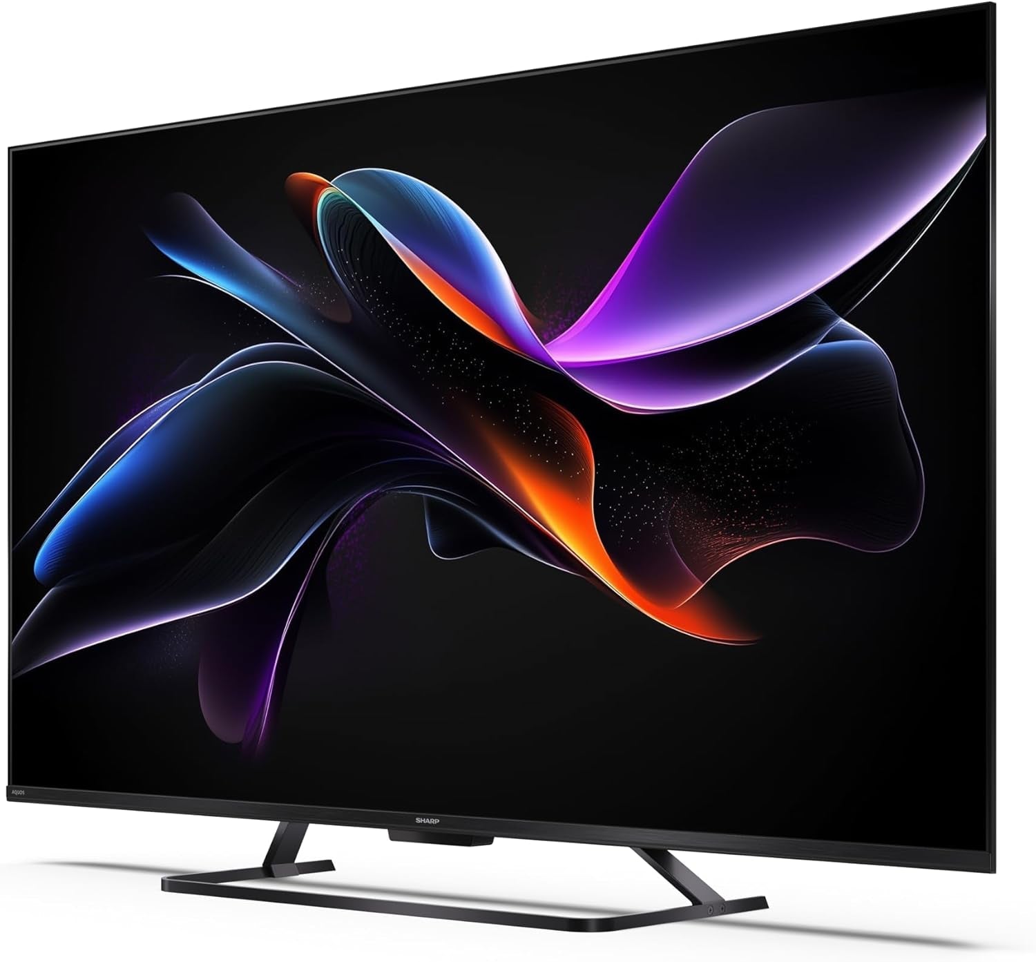 SHARP 55HR7365E – Google TV, 55" UHD, fără ramă, 144 Hz, QLED, HDR10, Dolby Vision HDR, Asistent Google cu microfon, Chromecast, Bluetooth, Dolby Atmos 2x12 W, HDMI 2.1 x4, USB x2, Culoare Negru