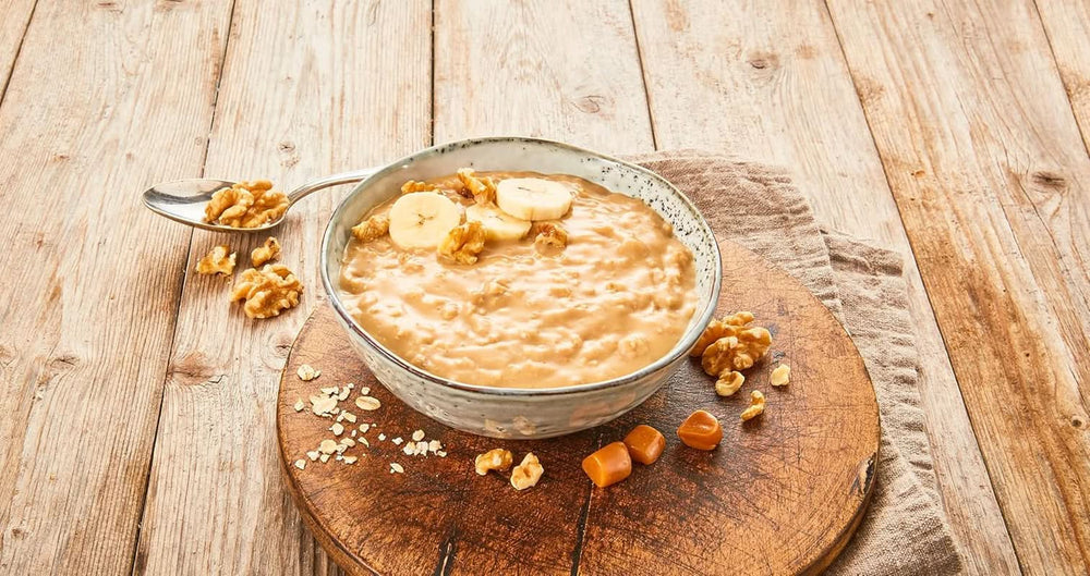 RUF Pudding Oats Caramel, caramel pudding and whole oats, sugar-free, sweetened with agave syrup, 64 grams Cereale Naty Shop