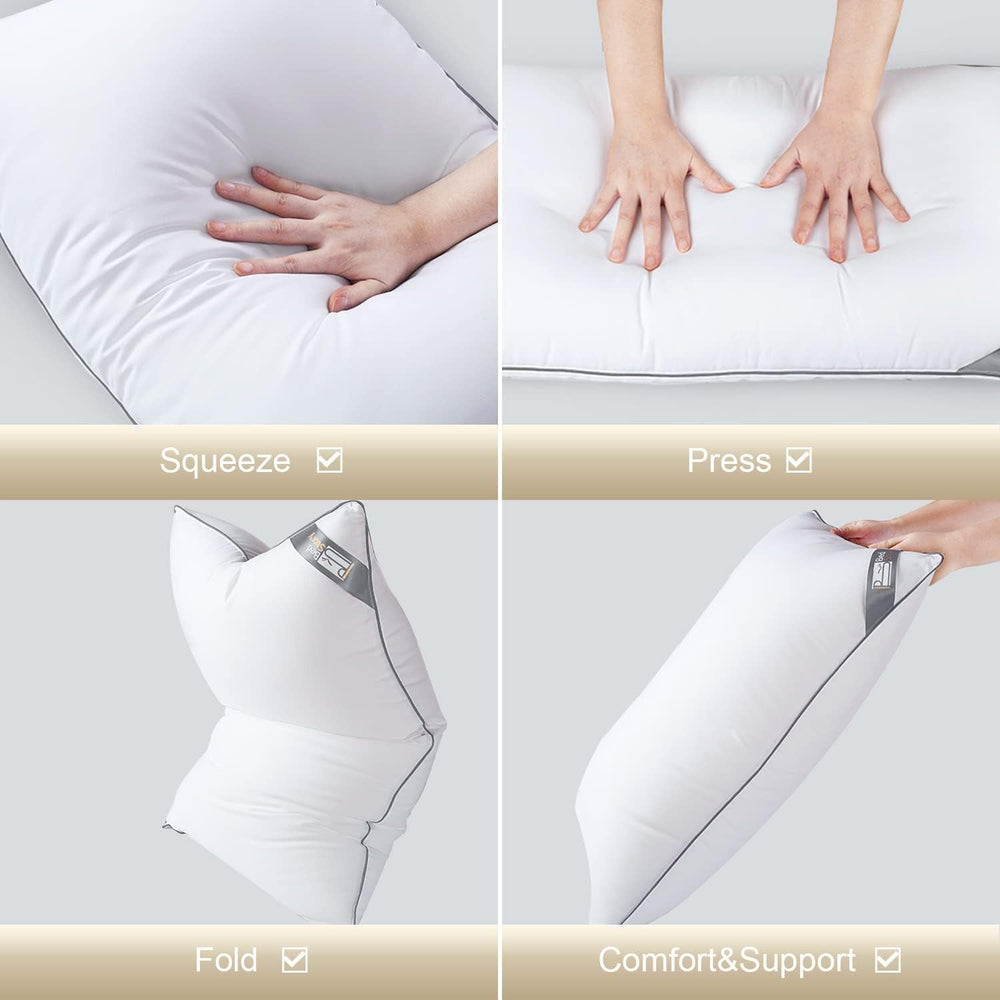 Pernă Bedstory, 2-Pack, calitate hotelieră, pernă pentru dormit, alternativă, de susținere și hipoalergenică pentru cei care dorm pe stomac, spate și lateral Perne standard Naty Shop