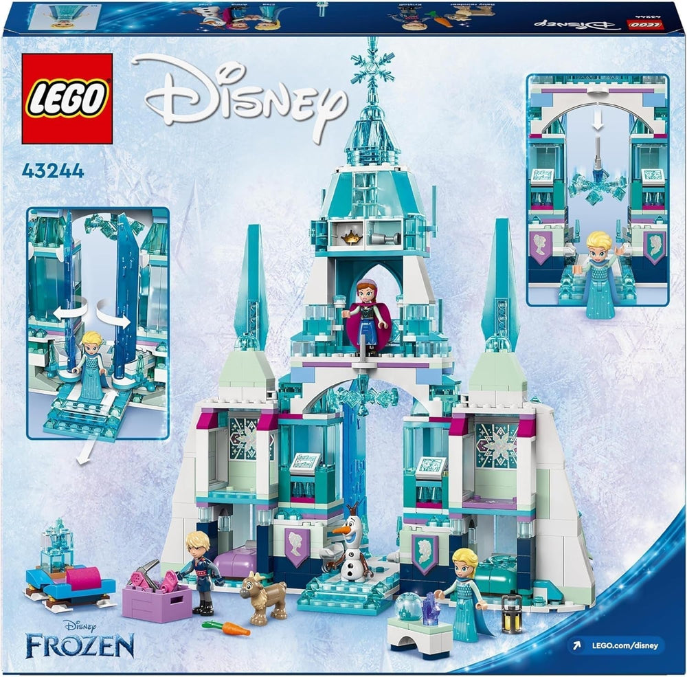 LEGO Ç€ Disney Frozen Elsa's Winter Palace, build and play set for children with model palace and ELSA and Anna minifigures, gift for girls, boys and movie fans from 6 years 43244 Building sets Besuche den LEGO-Store