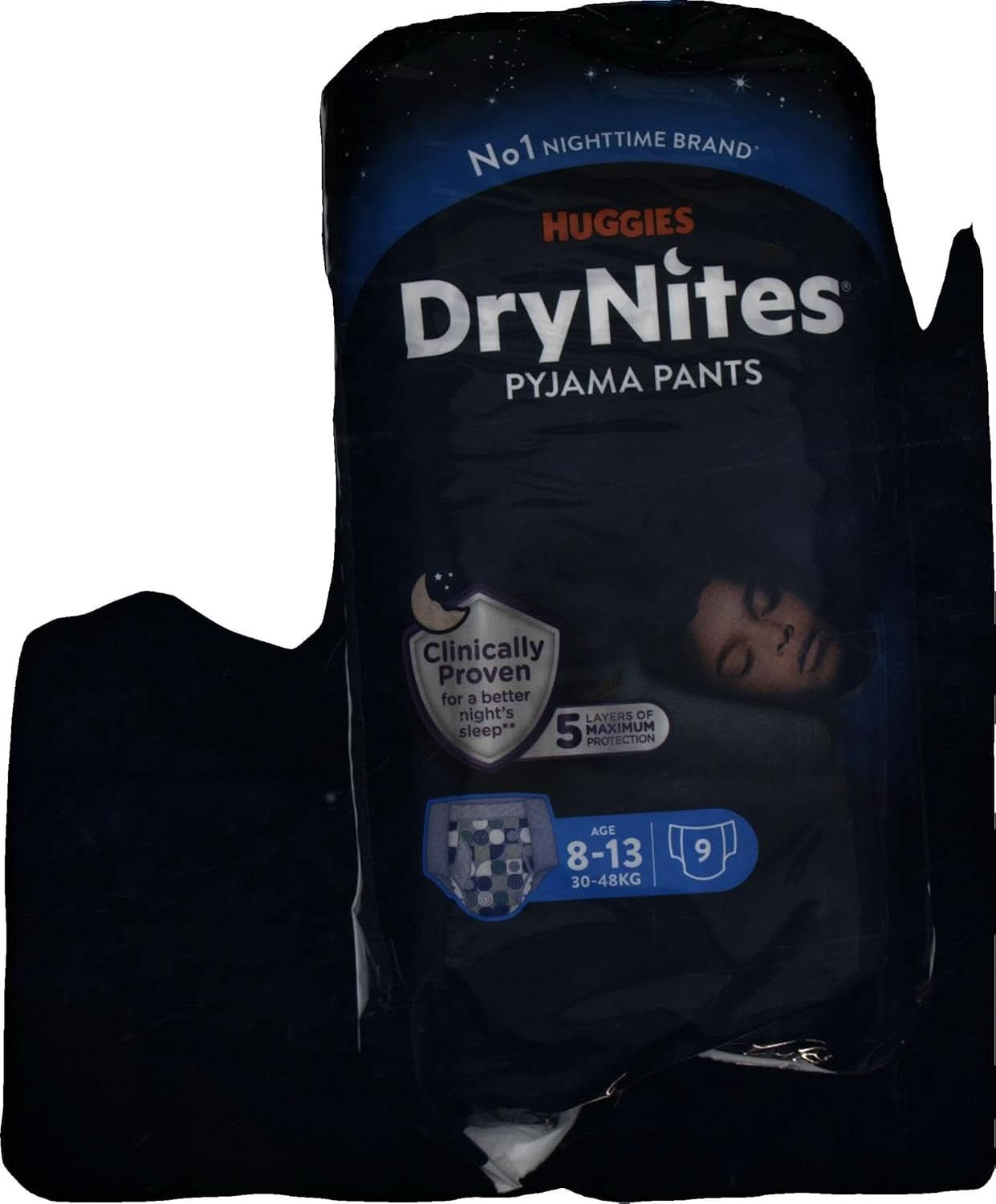 Huggies Drynites Super absorbent night diapers, for boys 8-13 years (30-48 kg), 9 pcs Mother and Child Naty Shop