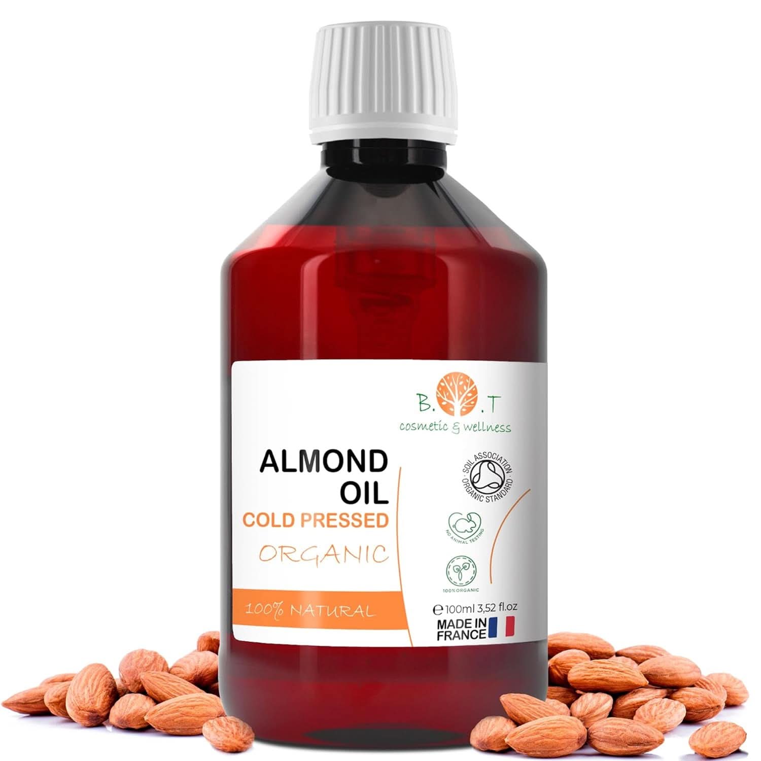 Pure BIO almond oil, cold pressed, natural, 250 ml Cosmetics and Beauty Naty Shop 100 ml Almonds