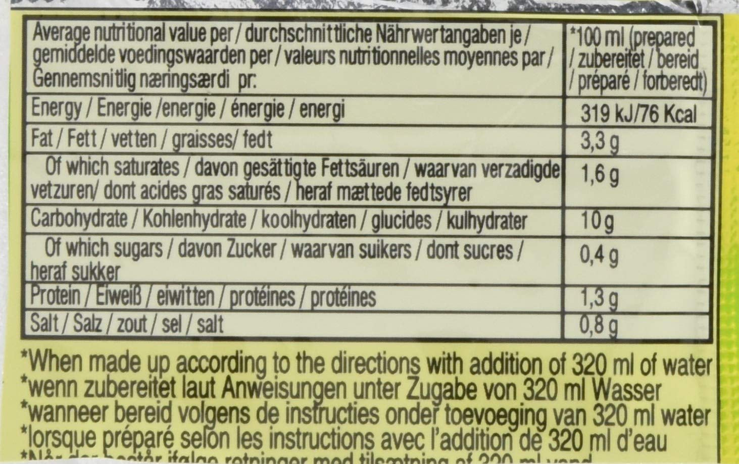 Instant Noodles with Chicken, Pack of 10 (10 x 60g)