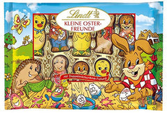 Little Easter Friends with Chocolate | 2 x 100 g and Chocolate Decoration Mini Eggs with Alpine Milk | 2 x 180 g Sachets | Premium milk chocolate eggs, cheerfully and colorfully packaged, in four colors for Easter