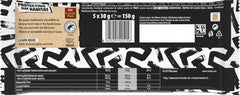 LION Black & White chocolate bar, a snack with an intense taste, crunchy chocolate and crunchy chips, brownie filling, a unique mouth-watering experience, 1 pack (5 x 30g)