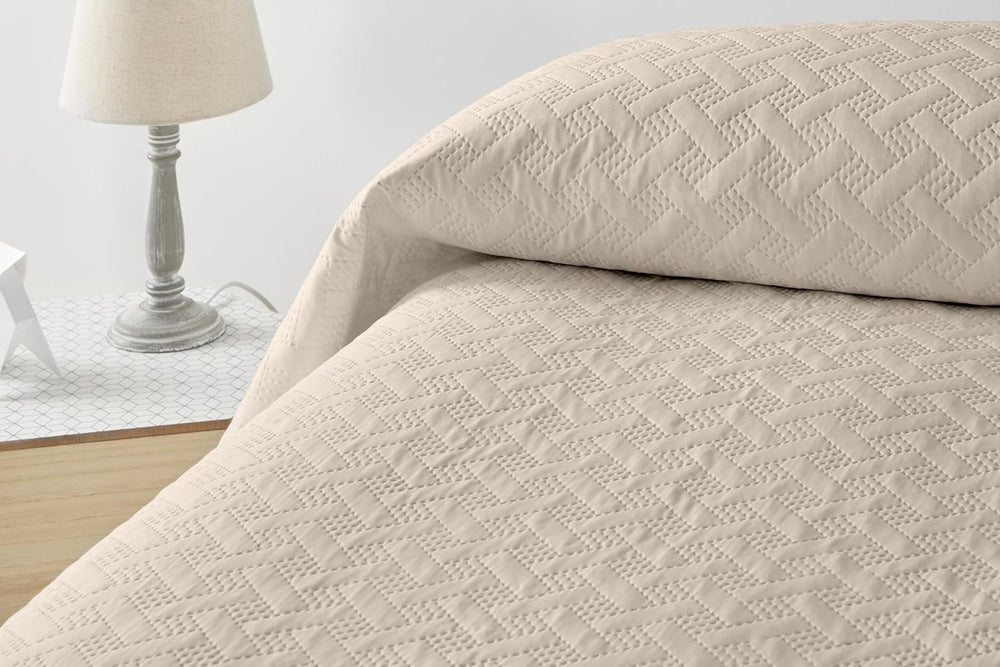 LISO - Bedspread for 105 Cm - Bouti Bed Bedspread - Spring and Summer - 200X260 Cm - Pink Beds and Blankets Besuche den Degrees home-Store Beige Bed 90 Cm