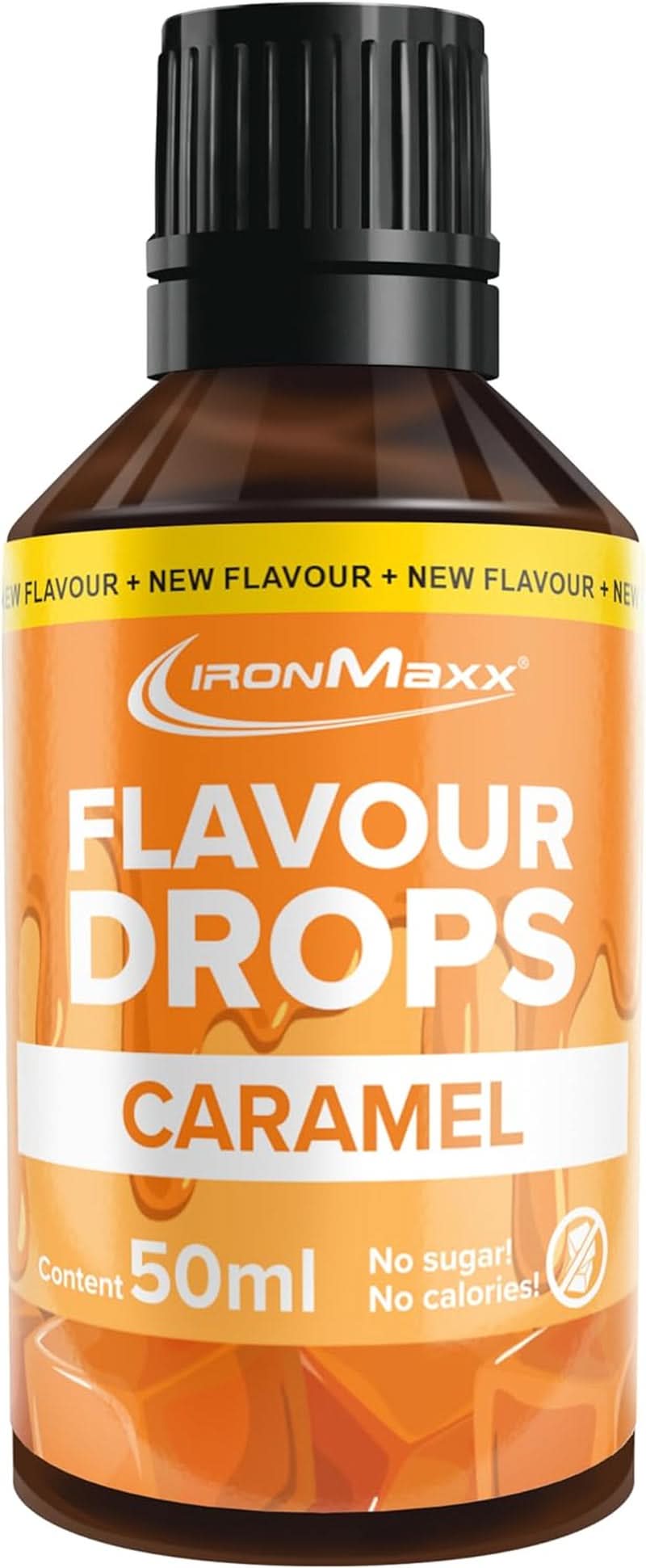 Ironmaxx flavored drops - No calories and no sugar, 50 ml Naty Shop Caramel flavors