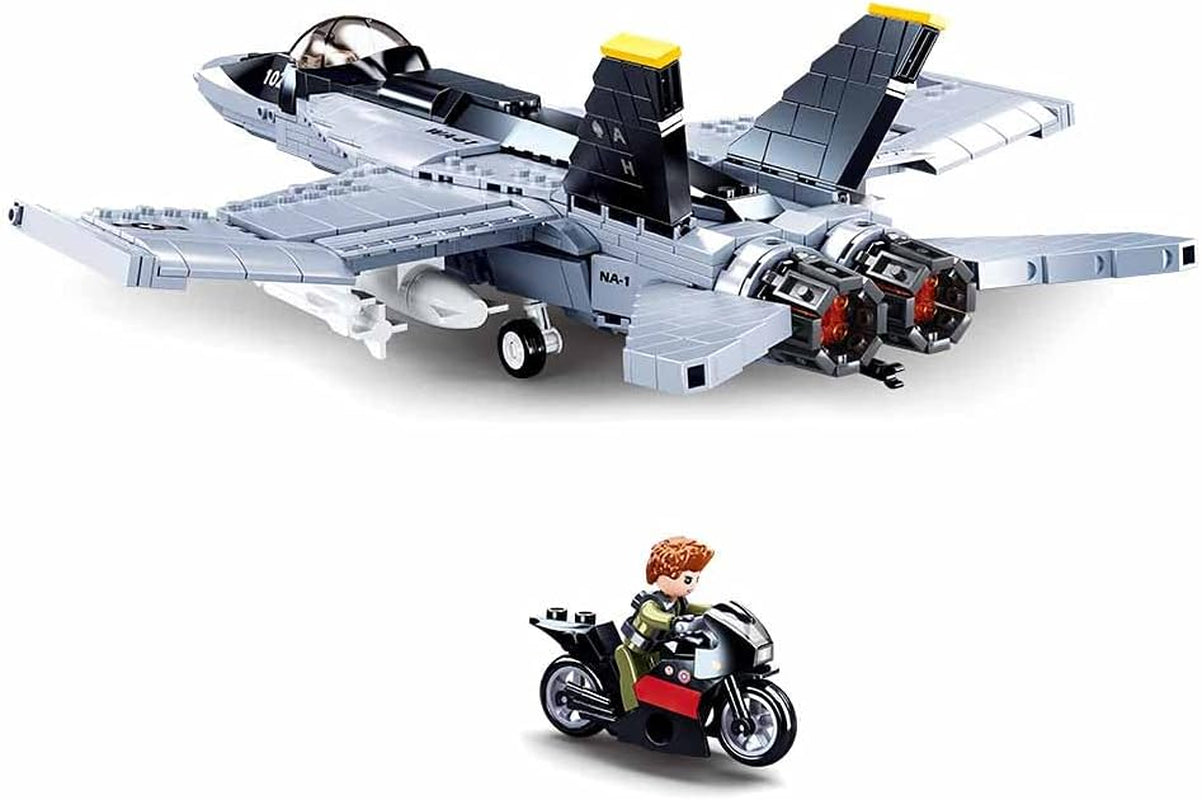 Sluban M38-B0928 Model Bricks-F/A-18E Super Bumblebee, Mehrfarbig