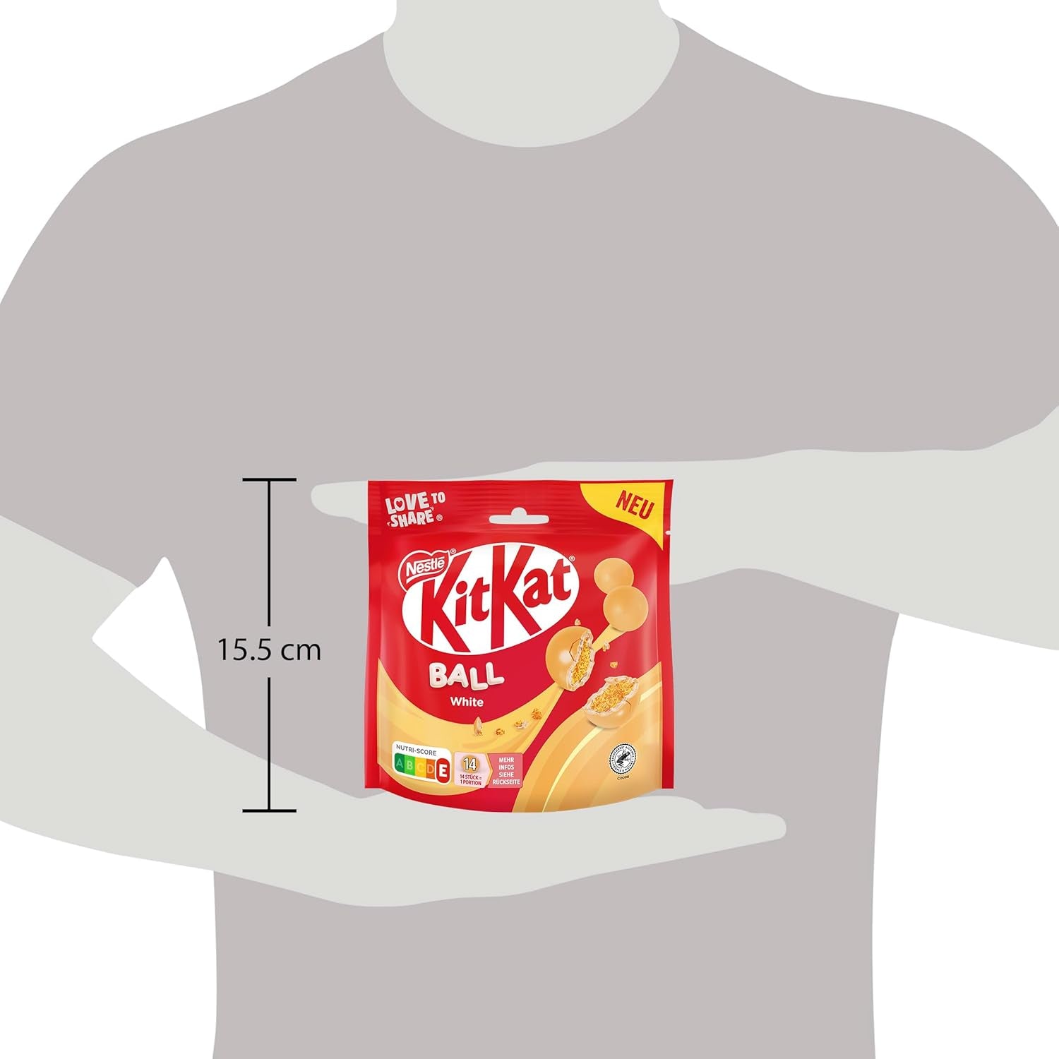 NESTLÉ white balls, pack of 1 (1 x 130g)