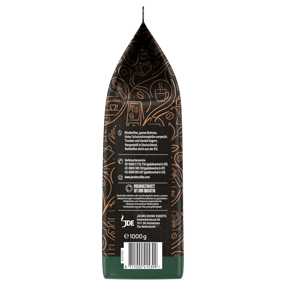 Cafea boabe întregi JACOBS Barista Editions Crema Intense (4 x 1 kg)