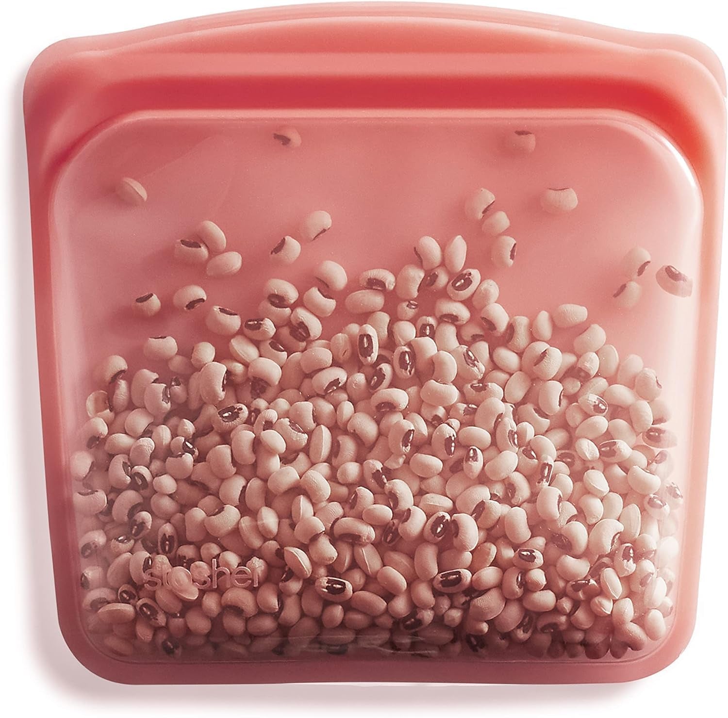 Pungă Stasher Pungă din silicon premium reutilizabilă pentru alimente, pungă sandwich, transparentă, durabilă, sigură pentru cuptor, mașină de spălat vase și congelator, ecologică, pungă pentru prânz, fără scurgeri, 828ml Cutii depozitare alimente Naty Shop Roșu