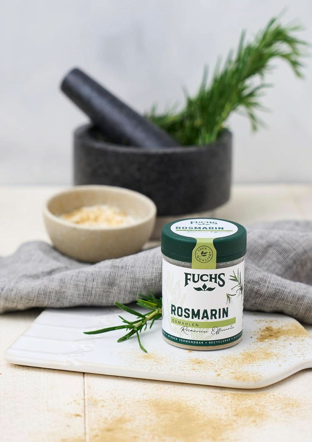 Fuchs - Ground Rosemary - For seasoning fish, meat and vegetables, 30 grams Condimente Naty Shop