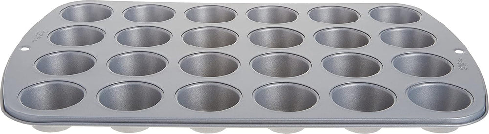 Wilton 24 Er Mini-Muffinbackform, Antihaftbeschichte, Silber Molds and baking trays Naty Shop