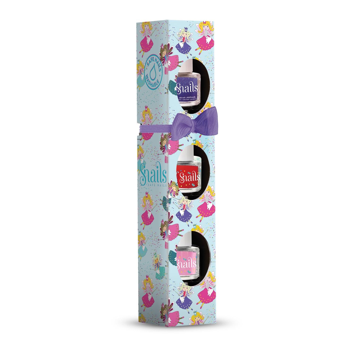 Snails 510421 Kids Nail Polish Gift Set, Mini Fairy 3x5ml, Water Based, Washable, Safe, Vegan