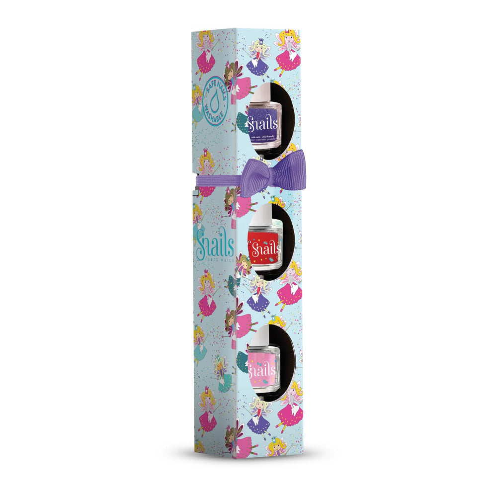 Snails 510421 Kids Nail Polish Gift Set, Mini Fairy 3x5ml, Water Based, Washable, Safe, Vegan