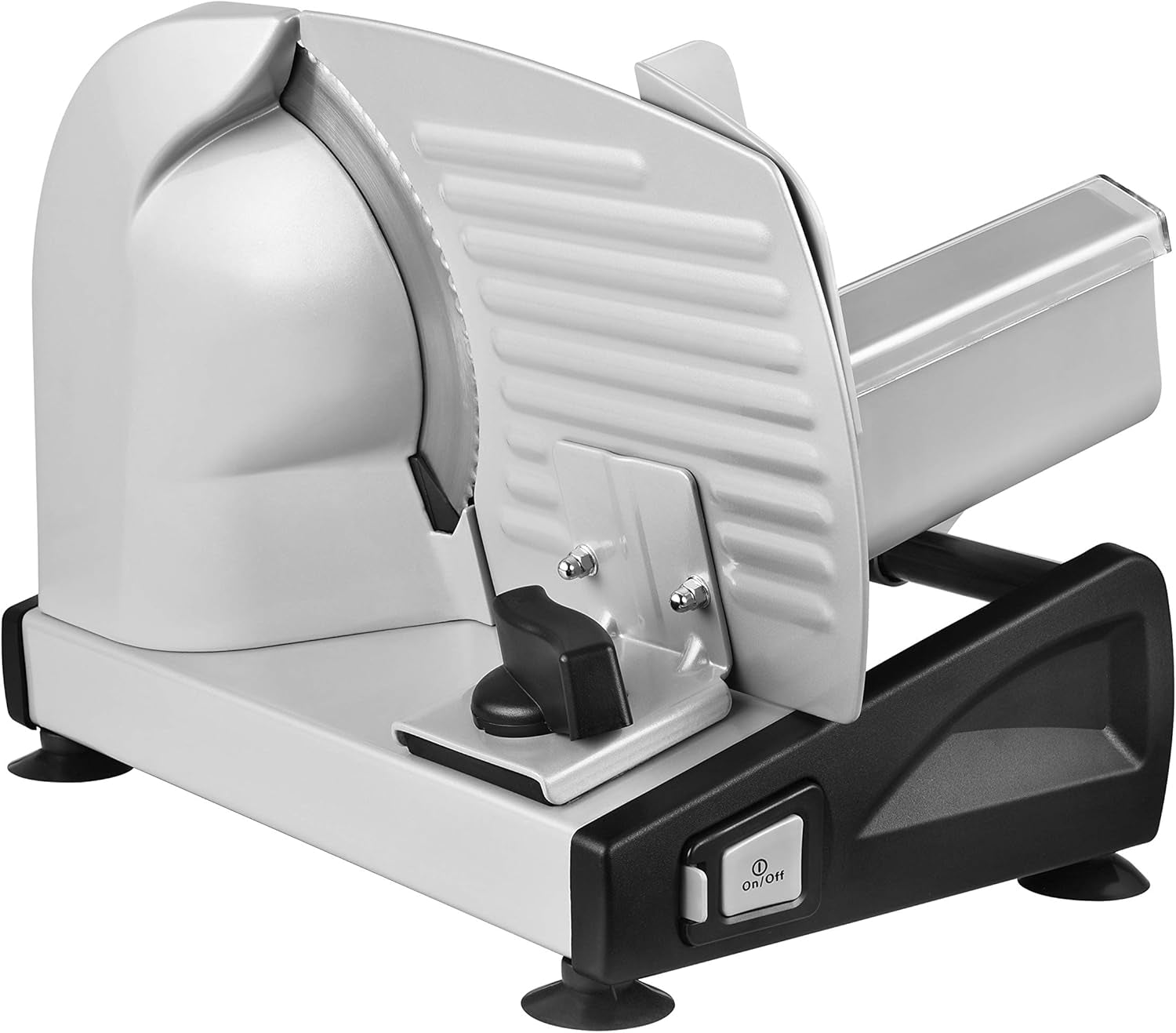 Come on! Universal electric slicer, stainless steel, 19 cm stainless steel blade, control of cutting thickness up to 15 mm, 150 W Shredders and Slicers Naty Shop