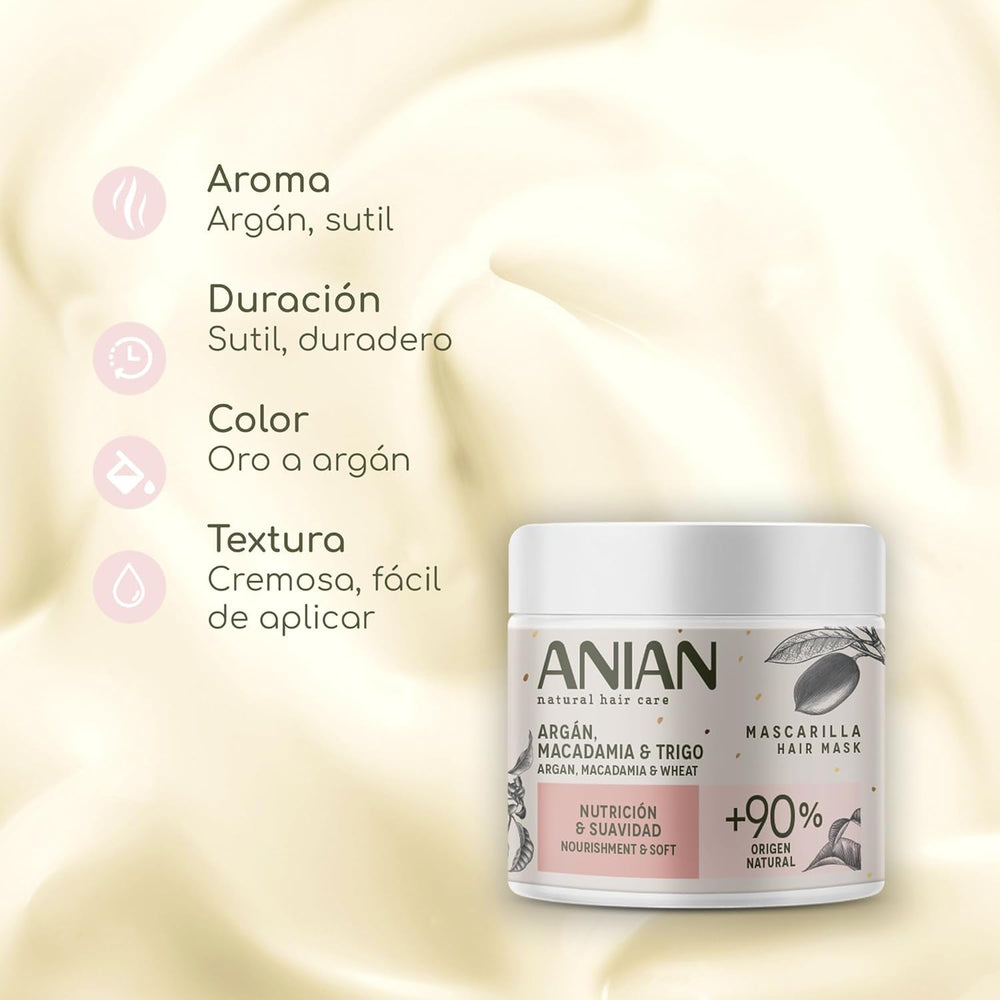 ARGÁN nutrition y suavidad mascarilla 350 ml Masca de par Naty Shop