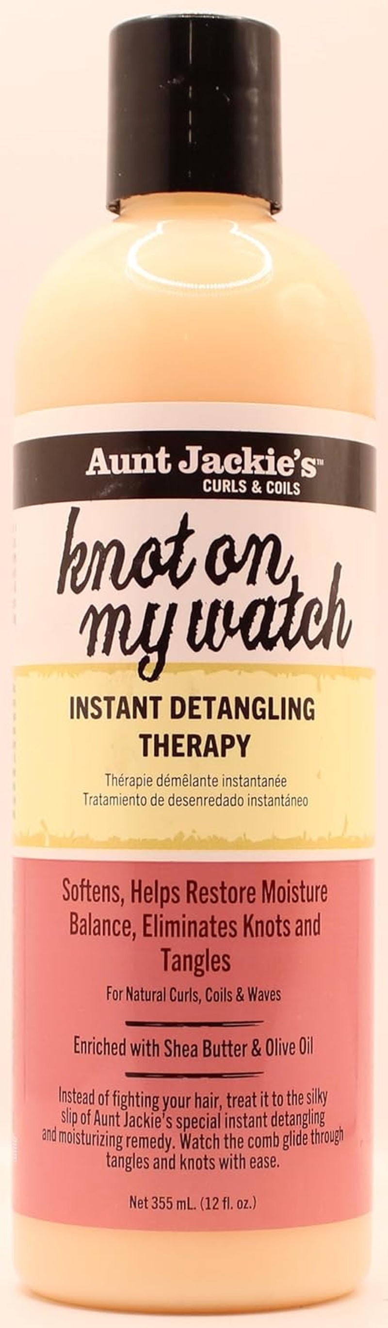 Knot On My Watch Instant Detangling Therapy 355 ml (pachet de 2) by Aunt Jackie mai multe instrumente Produse pentru descurcarea părului Naty Shop Titlu implicit