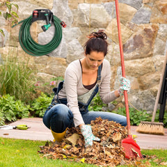 Suport furtun Relaxdays, suport furtun montat pe perete din plastic, dispozitiv de agățare pentru furtun de grădină, înălțime 14 x 24 x 16 cm, negru