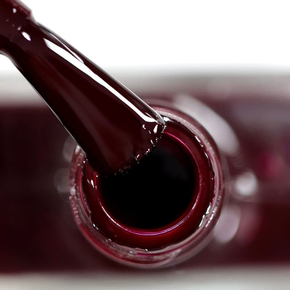 Alessandro Rouge Noir HYBRID Nail Polish - Dark Red-Black - Perfect nails in just 3 steps, without LED - lasts up to 10 days! 8 ml