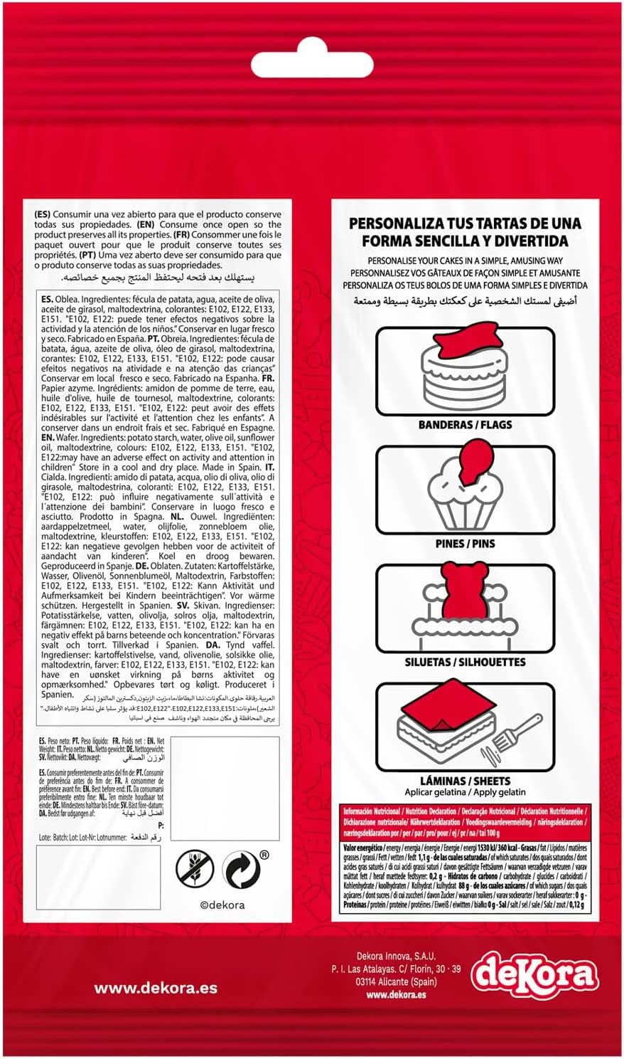 Dekora, Dekorapin Paw Patrol Edible Cake Decorations, 20 Edible Paper Wafers - 6.5 X 4 Cm Naty Shop