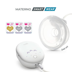 Nuvita Materno Smart Wear 1287W - Hands-free portable electric breast pump - 3-phase technology, customizable, portable, double breast pump conversion kit available Accessories Food and Breastfeeding Bebe Naty Shop