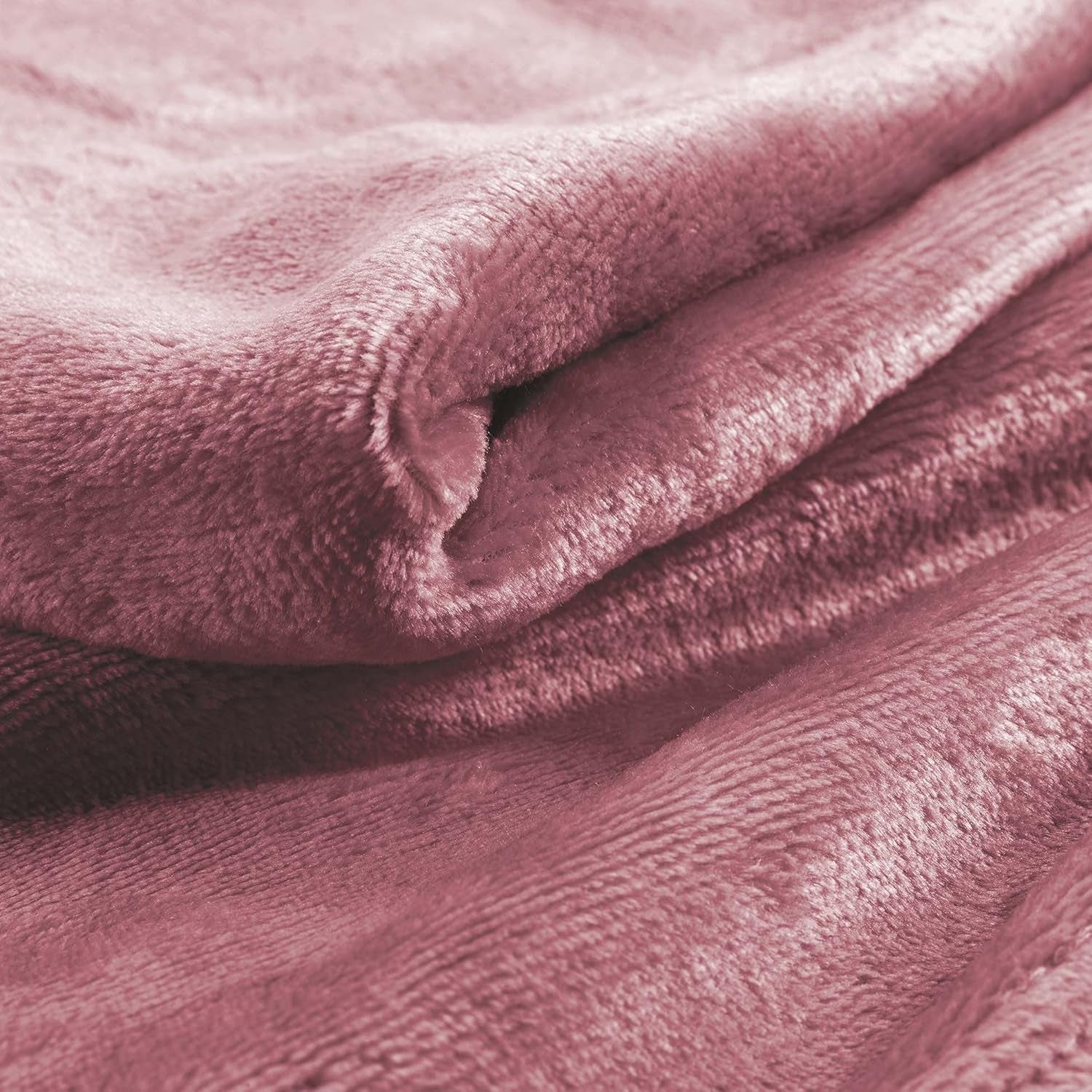 Douceur D'Intérieur, Flannel Blanket, 125 X 150 Cm, Pink, Flannel Duvets and quilts Naty Shop