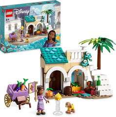 LEGO 43223 Disney Wish Asha in Rosas City, Wish Movie Set with Market, Asha Mini Doll, Valentino as Toy Goat and Star Figures, Gift for Children 6 Years Old, Girls and Boys Building Sets Besuche den LEGO-Store Single