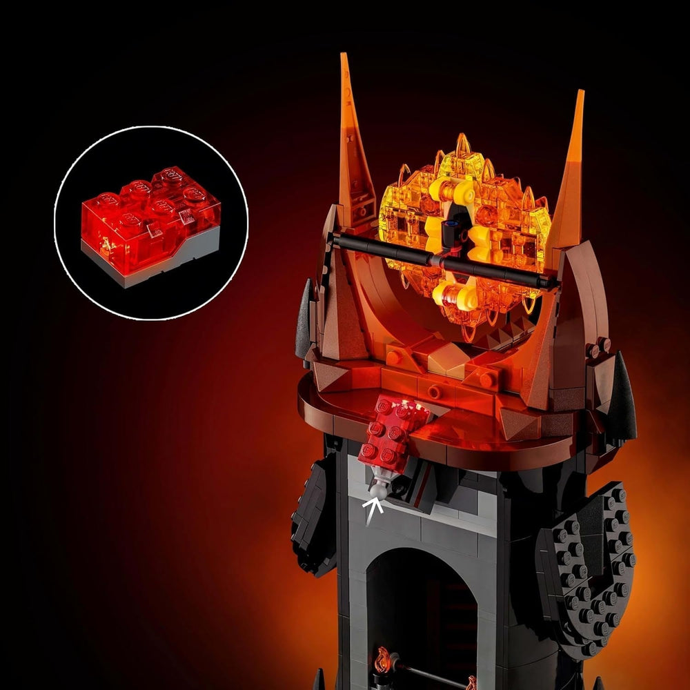LEGO Icons Stăpânul Inelelor: Barad-Door, set de construcție pentru adulți cu minifigurinele Sauron, Gothmog, Orc, Frodo, Sam și Gollum, Memorabilia filmului, piesă de colecție pentru fani 10333 Seturi de constructie Besuche den LEGO-Store