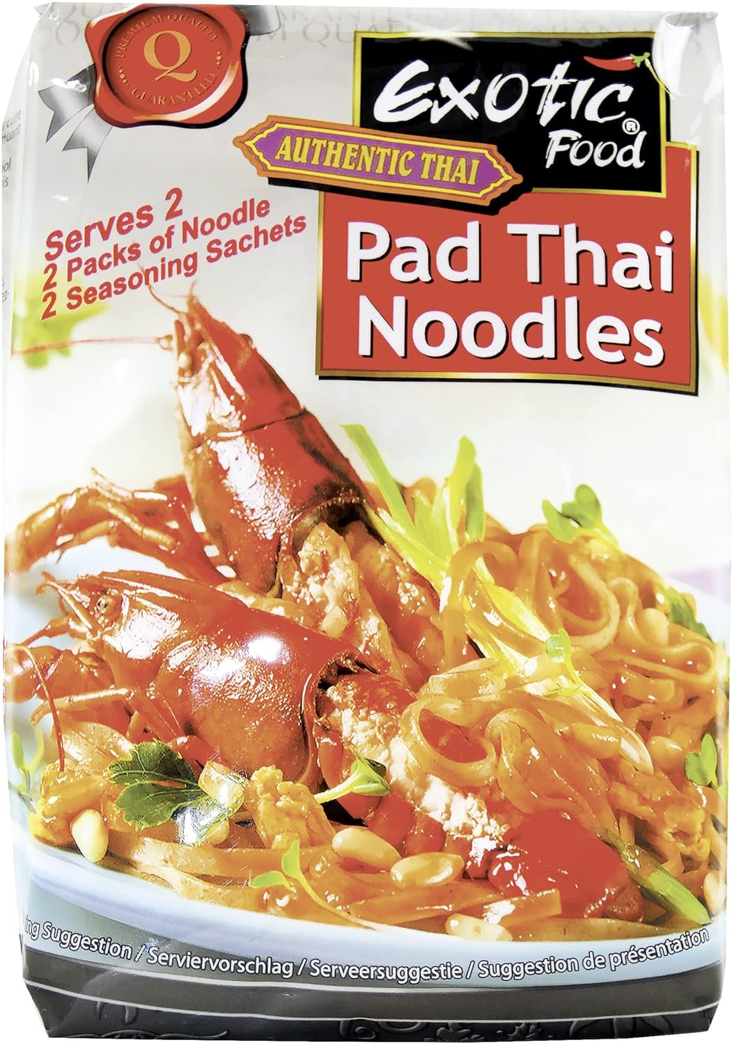 Wok Rice Noodles (Pad Thai), Pack of 2 (2 Packs x 300g)