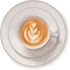 Ritzenhoff & Breker Kaffeeservice Isabella, 18-Teilig, Fine-China-Porzellangeschirr, Weiß Mit Ornamenten, 37 X 26 X 25 Cm Seturi vesela masa Naty Shop