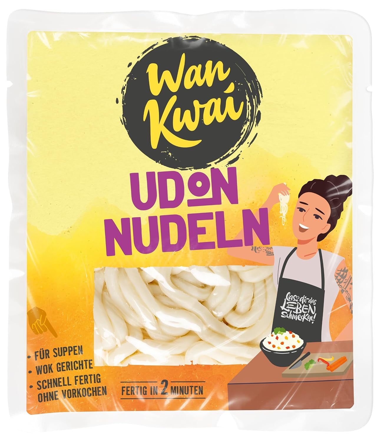 Wan Kwai Wide Rice Noodles 250g – Authentic variety for Pad Thai, soups and more. Vegan and gluten free. Ready in 8 minutes.
