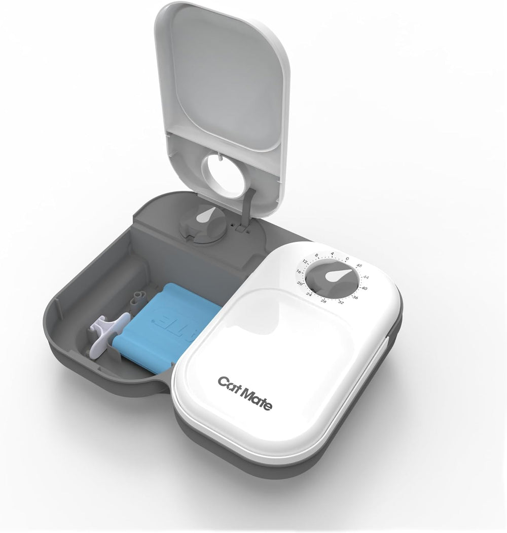 Cat Mate Futterautomat für Zwei Mahlzeiten für Haustiere (C200)