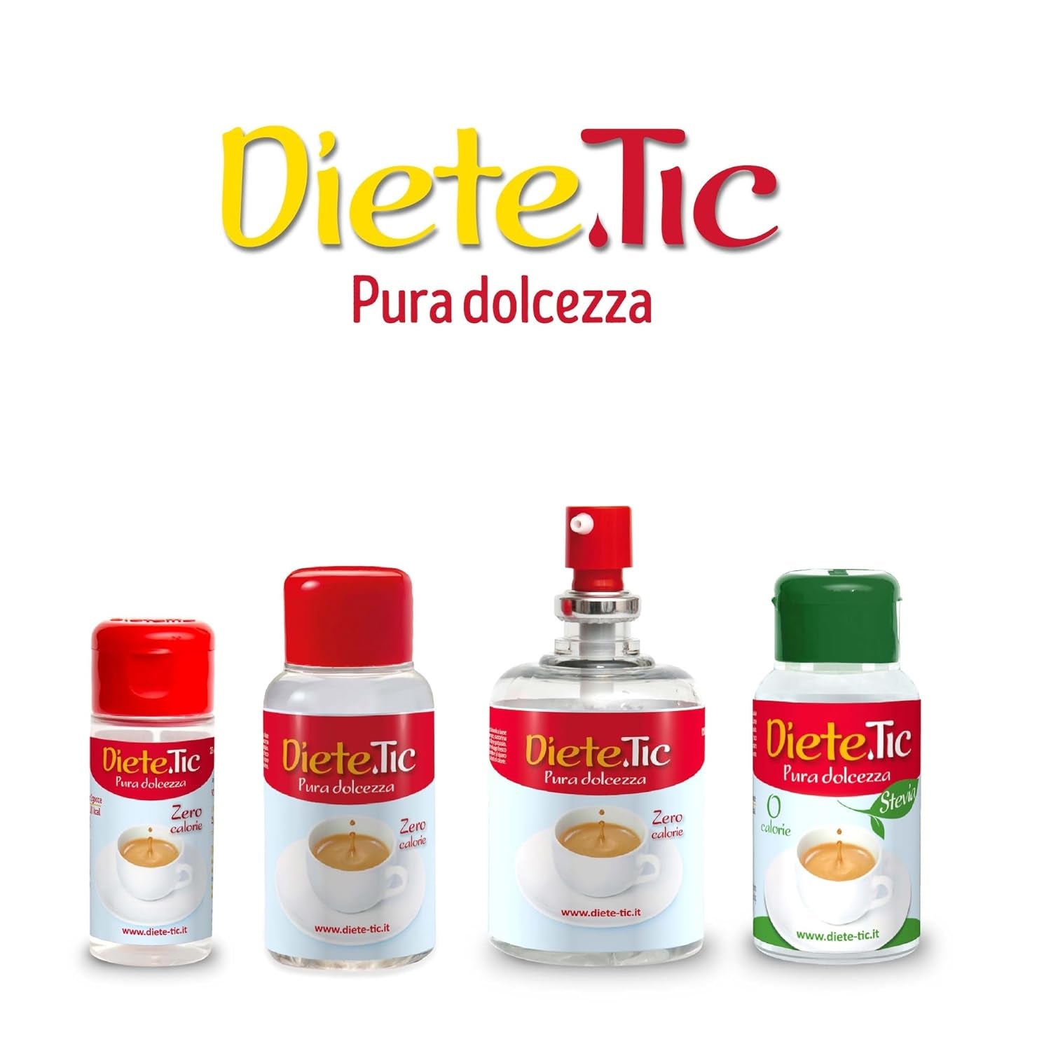 Diete.Tic Liquid Sweetener with Stevia, Zero Calories, Convenient 3 x 50ml (1000 Drops) Pack, Gluten Free, Preservative Free, Great for Sweetening Drinks, Yogurts and Fruit Salads