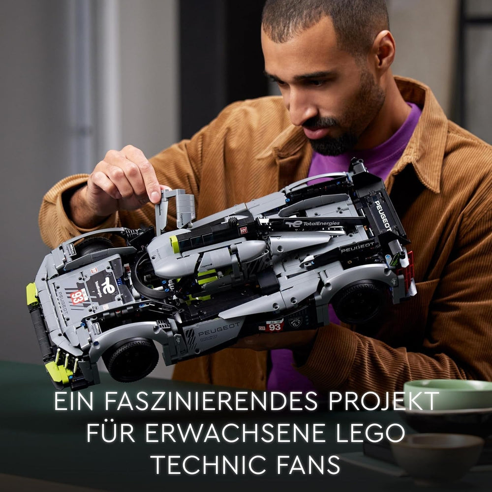 LEGO 42156 Technic Peugeot 9X8 24H Le Mans Hybrid Hypercar Legendary Racing Car Adult Model Kit 1:10 Scale Motorsport Car Collectible For Advanced Players Building Kits Besuche den LEGO-Store