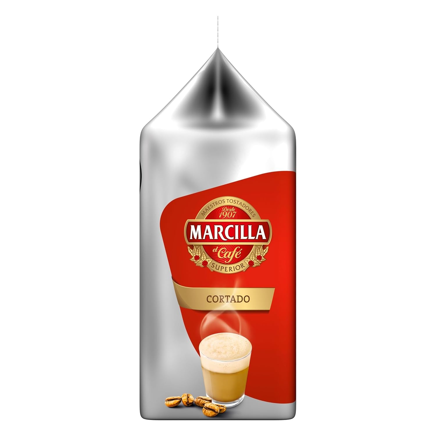 Tassimo Kapseln Marcilla Cortado, 5 x 16 Pads, 80 Kaffeekapseln