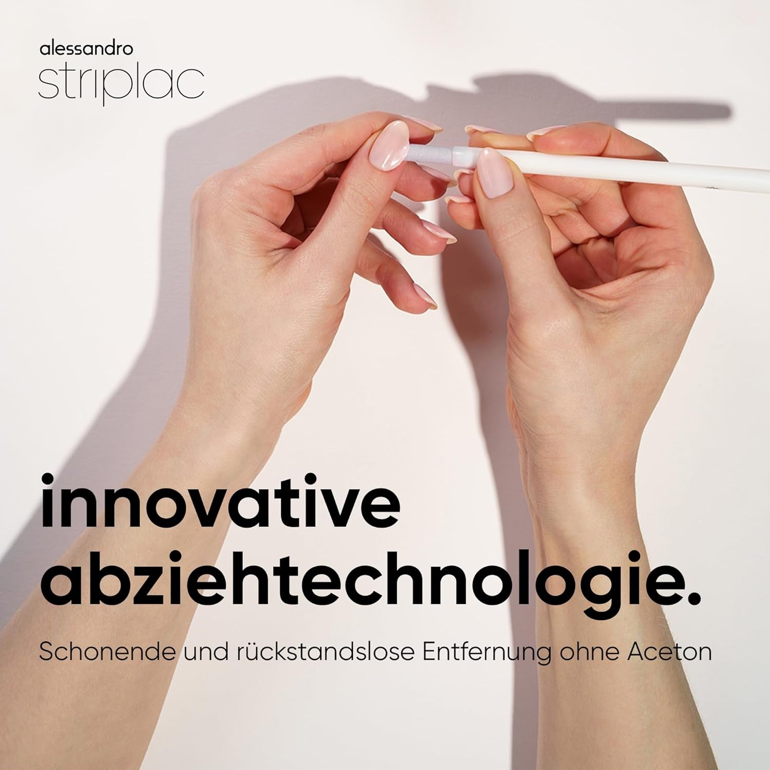 alessandro Striplac UV Top Coat Shimmer - Bright, scratch-resistant nails up to 15 days - Can be used with or without dye - Gentle removal technology - Vegan - Silver, Transparent, 6.5 ml