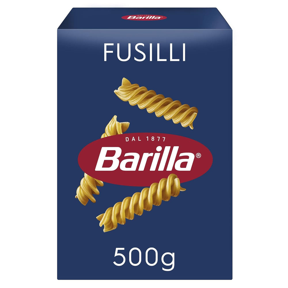 Barilla Pasta Classic Fusilli No. 98 from high quality durum wheat, always al dente, Chili, Spaghetti, Fusilli, Penne, Italian, 500g