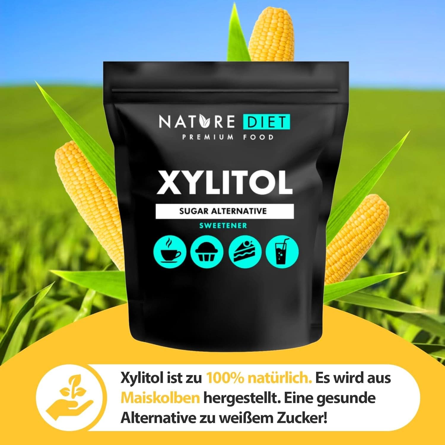 Nature Diet Xylitol, 1 Kg Sweeteners Naty Shop