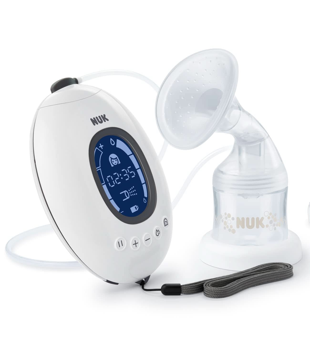 NUK Nature Sense Double Electric Breast Pump | With battery, LCD display 2X containers for breast milk of 150 ml Accessories Food and Breastfeeding Bebe Naty Shop Breast pump