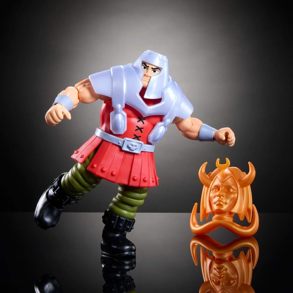 Masters of the Universe Origins Action Figure Ram Man din colecția de desene animate, Aprox. 14 cm înălțime, MOTU Ram Figure din anii 1980 TV, Design detaliat și accesorii, JBM77 Action figures Naty Shop
