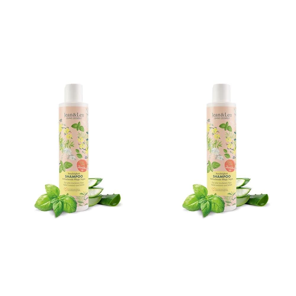 Jean & Len Aloe Vera & Basil moisturizing shampoo, for very dry hair, 300 ml Shower and bath Naty Shop 2 x 300 ml