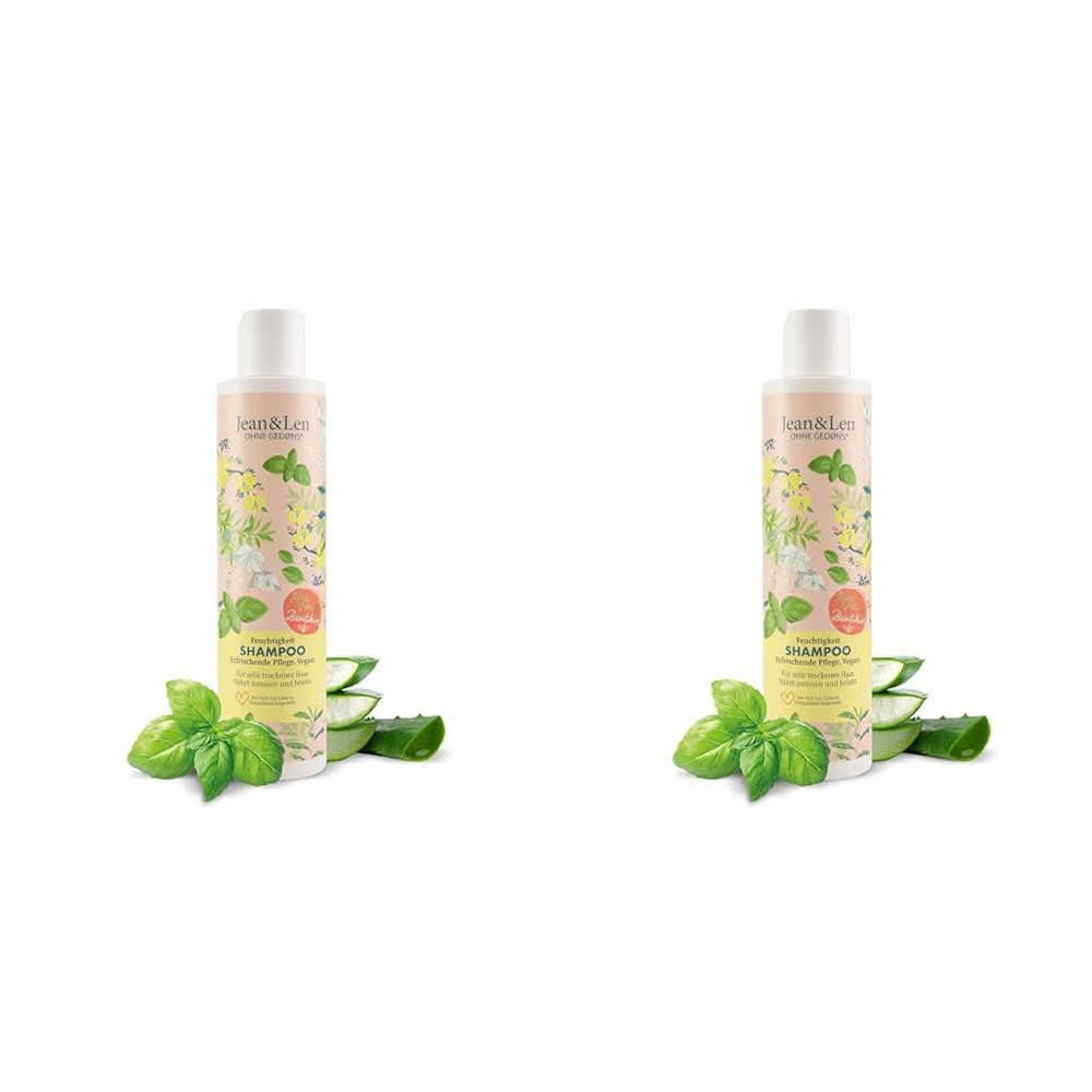 Jean & Len Aloe Vera & Basil moisturizing shampoo, for very dry hair, 300 ml Shower and bath Naty Shop 2 x 300 ml