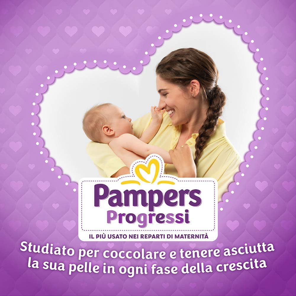 Pampers Progressi & Fit Prime Midi diapers, short format, 162 diapers, size 3 (4-9 kg), online membership to the gym for 1 month as a gift