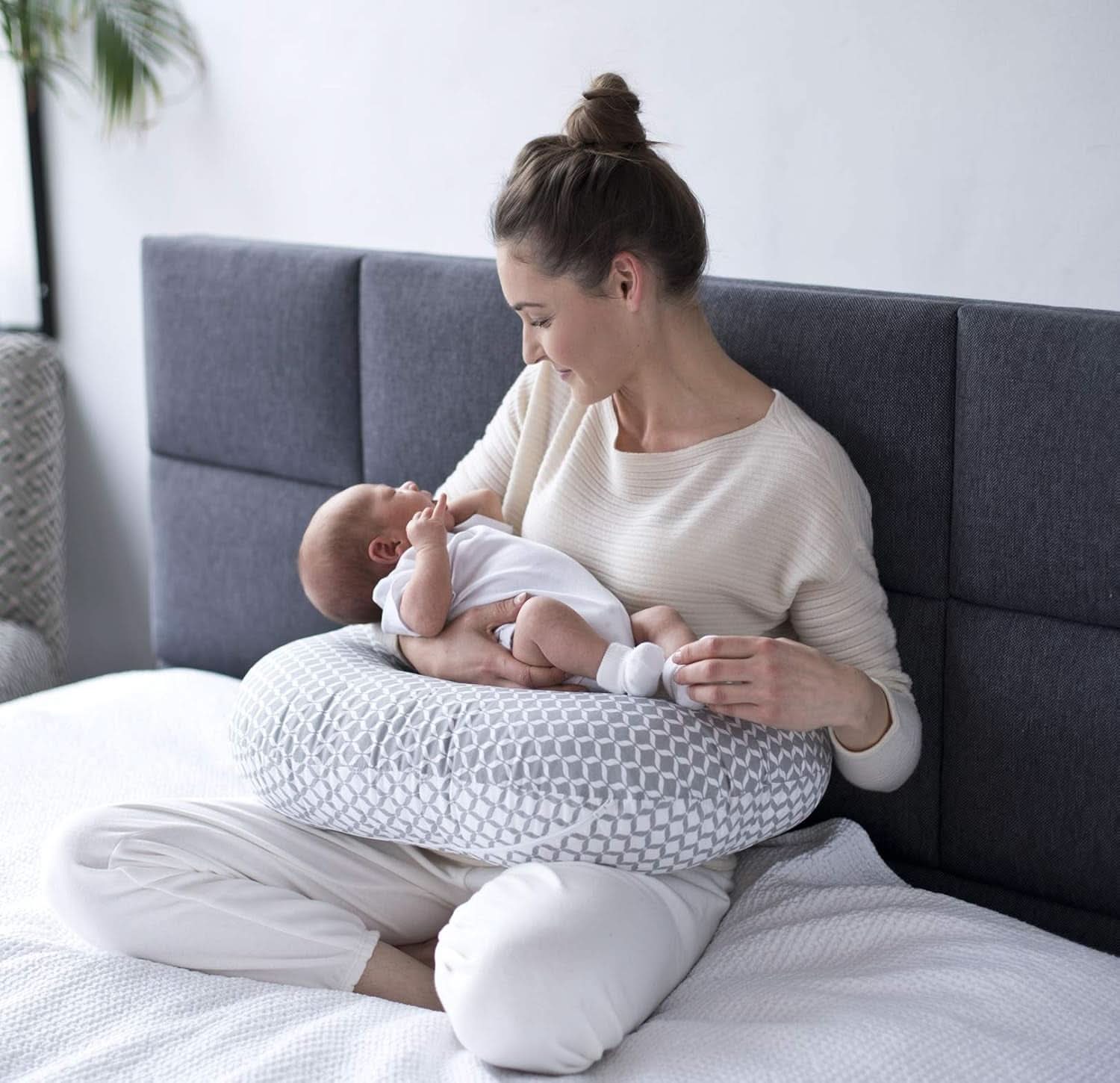 Ergonomic nursing pillow, Oeko-Tex Standard 100, beige Accessories Food and Breastfeeding Bebe Naty Shop