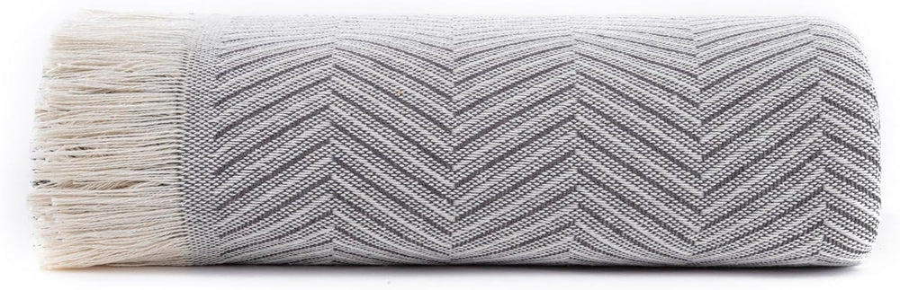 Todocama multi-functional bedspread, bedspread, bedspread, sofa cover, jarapas, herringbone pattern (230 X 260 Cm, sand beige). Beds and Blankets Besuche den Todocama-Store Dark gray 230 X 260 Cm