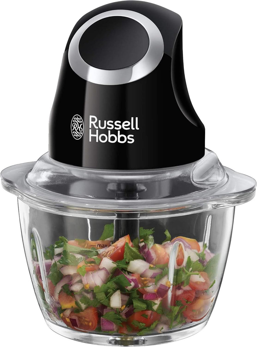 Russell Hobbs Standmixer [1,5L Glasbehälter] Matt Schwarz (Starker 0.9PS Motor, Impuls-/Ice-Crush-Funktion, Edelstahlmesser, Bpa-Frei Mixer, Elektrischer Zerkleinerer, Smoothie-Maker) 24722-56 Bucatarie Naty Shop Zerkleinerer,Single