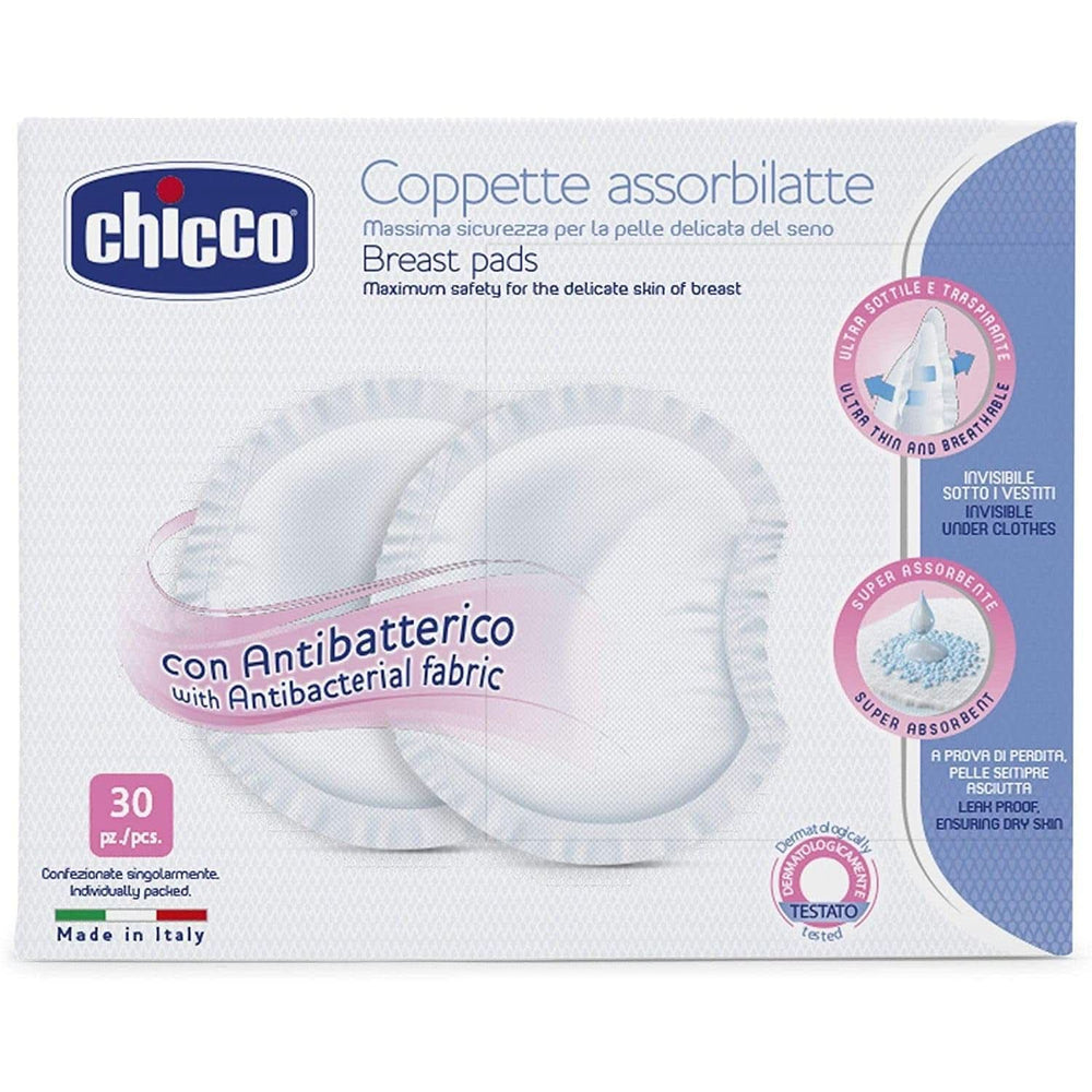 Chicco protective pads for nipples, antibacterial, 4 weeks, 120 pieces Accessories Food and Breastfeeding Bebe Naty Shop