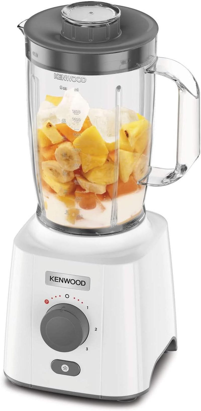 Kenwood BLP41.C0WH Mixer, Kunststoff, Grau, Weiß Kitchen Naty Shop