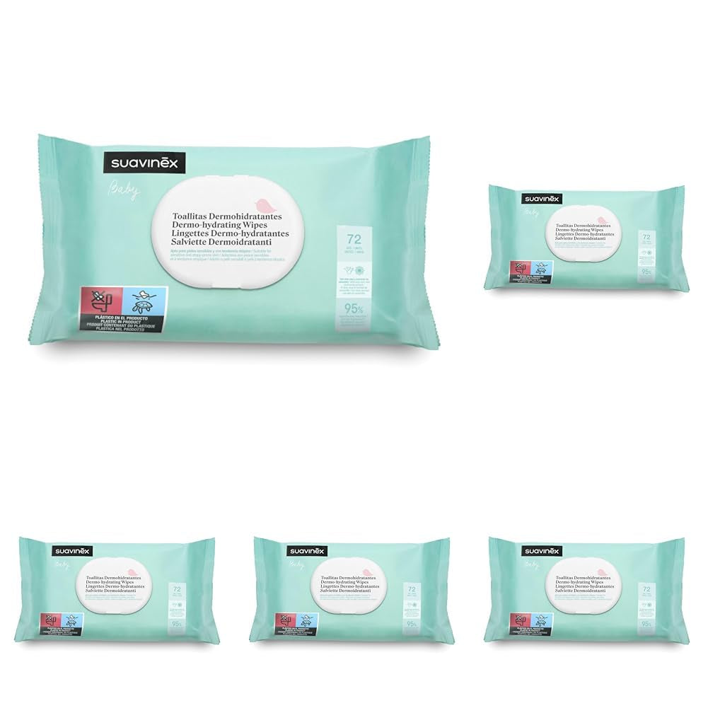 Suavinex Baby Wet Wipes 60 Pieces Suitable for Atopic Skin 96% Natural Ingredients
